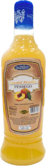 Garrafa de batida de pêssego